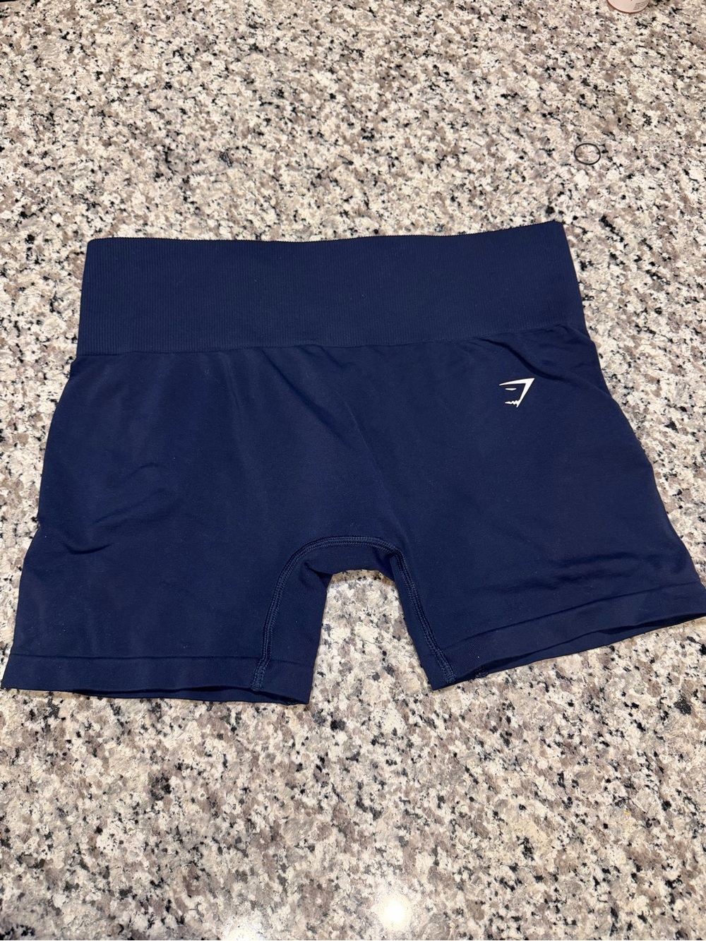 Gymshark Women's Navy High-Waist Bike Shorts